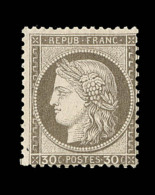 N°56 - 30c Brun - Charn. Légère - Signé Roumet - TB - 1871-1875 Ceres