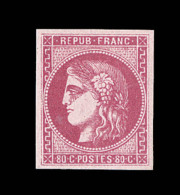 N°49c - 80c Rose Carminé - Frais - TB - 1870 Emission De Bordeaux