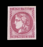 N°49b - Rose Vif - Variété Point Blanc Devt Le Nez - TB - 1870 Emission De Bordeaux