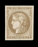 N°43Ab - Bistre Verdâtre Foncé - Signé  Calves - TB - 1870 Emission De Bordeaux