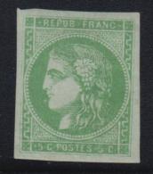 N°42Ba - 5c Vert Jaune Foncé - TB - 1870 Emisión De Bordeaux