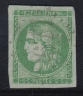 N°42B - Vert Jaune Foncé - Belles Marges -TB - 1870 Bordeaux Printing