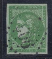 N°42B - Proche Du Vert Très Foncé - Margé - Signé - TB - 1870 Bordeaux Printing
