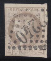 N°41B - Obl. GC 2240 - Signé Calves - TB - 1870 Bordeaux Printing