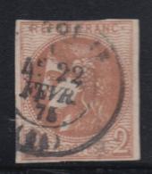 N°40B - Obl. Càd T17 - TB - 1870 Bordeaux Printing