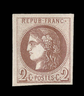 N°40B - Tirant S/marron - Belles Marges - Signé A. Brun - TB - 1870 Emission De Bordeaux