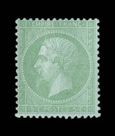 N°35 - 5c Vert Et Bleu - Signé Roumet - TB - 1863-1870 Napoléon III Lauré
