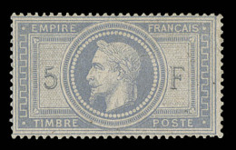 N°33 - 5F Violet Gris - Belle Gomme - Signé Calves - TB - 1863-1870 Napoléon III Lauré