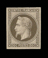 N°30c - 30c Brun - Emission Rothschild - ND - TB - 1863-1870 Napoléon III Lauré