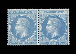 N°29B - Paire - TB - 1863-1870 Napoléon III Lauré