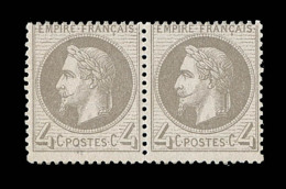 N°27 - Paire - Belle Gomme - TB - 1863-1870 Napoléon III Lauré