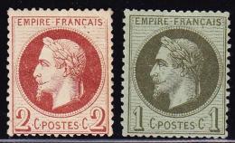 N°25/26 - TB - 1863-1870 Napoleon III With Laurels