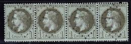 N°25 - Bde De 4 - TB - 1863-1870 Napoleon III With Laurels