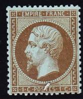 N°19b - 1c Mordoré - TB - 1862 Napoleon III