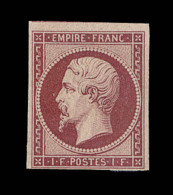 N°18d - 1F Carmin - Réimpression - TB - 1853-1860 Napoleone III