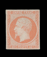 N°16b - Orange S/paille - TB - 1853-1860 Napoléon III