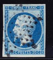 N°14Ba - Bleu S/vert - TB - 1853-1860 Napoleon III