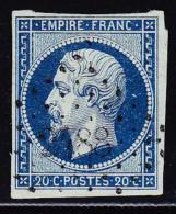 N°14Ad - 20c Bleu S/vert - TB - 1853-1860 Napoleon III