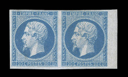 N°14A - Paire - BDF - Signé Behr - TB - 1853-1860 Napoleon III