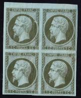 N°11 - Bloc De 4 - BDF - 1 Ex **  - B/TB - 1853-1860 Napoleone III