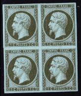 N°11 - Bloc De 4 - Signé Bolaffi - TB/SUP - 1853-1860 Napoleon III