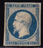 N°10 - 25c Bleu - Réparé - Asp. TB - 1852 Luis-Napoléon