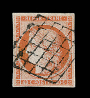 N°5 - Obl. Grille Bien Posée - TB - 1849-1850 Cérès