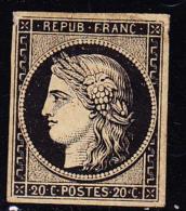 N°3 - 20c Noir - TB - 1849-1850 Ceres