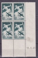 N° 16 P.A. Série Mytologique: Sagitaire Boc De 4 Timbres Coins Datés Du 13.6.46 - Poste Aérienne