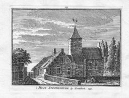 Koudekerk Huis Stoopenburg Holland Engraving Kupferstich Gravure - Estampes & Gravures