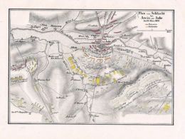 Areis-sur-Aube Battle 1814 Lithographie - Prints & Engravings