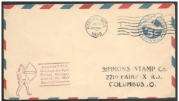 Stati Uniti/United States/Etats-Unis: Intero, Stationeri, Entier - Posta Aerea, Airmail, Poste Aérienne, Cache7 Indian, - Indiani D'America