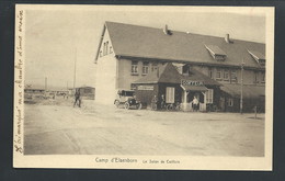 +++ CPA - CAMP D'ELSENBORN - Le Salon De Coiffure - Carte Animée - Vélo - Auto  // - Bütgenbach