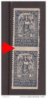 1919  SHS CROAZIA SLOVENIJA VERIGARI JUGOSLAVIJA  HOR- IMPERFORATE INTERESSANT MNH - Unused Stamps