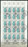 ANDORRA CORREO RANCES HOJA ENTERA DE 25 SELLOS MATASELLADOS Nº 299 (C.H.C.11.16) - Blocks & Sheetlets