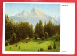 Berchtesgaden. Der Watzmann. Tableau De Otto Goebel.  Feldpost Koblenz Juillet 1942 - Berchtesgaden