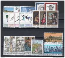 SAN MARINO / SAN MARIN 1980 --ANNATA COMPLETA -- YEARS COMPLETE ** MNH - Komplette Jahrgänge