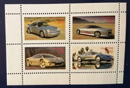 RUSSIE-URSS Automobiles, Voitures, Cars, Coches, PORSCHE , Feuillet 4 Valeurs  **  MNH - Autos