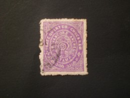 TRAVANCORE 1921  3/4 Ch VIOLET- LILE C. YVERT N.14 A - Travancore