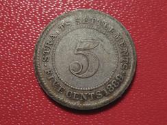 Straits Settlements - 5 Cents 1889 Victoria 0771 - Colonies