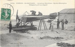 SAINT RAPHAEL (83) Hydravion Hydro Monoplan Nieuport Gros Plan Animation - Saint-Raphaël