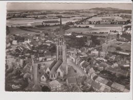 CPSM Grand Format - STEENVOORDE - Vue Aérienne - L'Eglise - Au Fond Le Mont Cassel - Steenvoorde