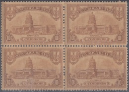 1929-61 CUBA REPUBLICA. 1929. Ed.236. 5c CAPITOLIO NACIONAL. CAPITOL. BLOCK 4 ORIGINAL GUM. - Ongebruikt