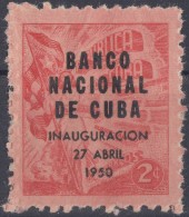 1950-170 CUBA. REPUBLICA. 1950. Ed.435. PROPAGANDA DEL TABACO. HABILITADO BANCO NACIONAL. MNH. - Ungebraucht
