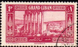 Grand Liban Obl. N°  54 Site Ou Monument - Baalbeck - Used Stamps