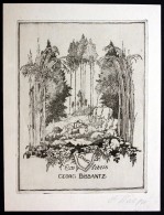Exlibris Georg Bissantz Original Radierung Signiert - Exlibris