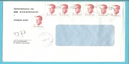 2203 (x7) Op Brief GEMEENTEBESTUUR BUGGENHOUT (Administration Communale)   + Stempel RP - 1981-1990 Velghe