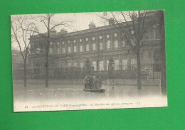 CP 0132 PARIS INONDATIONS 1910 Ministere Des Affaires Etrangeres - Inondations De 1910