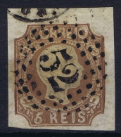 Portugal 1856 Mi Nr 9b Yellow Braun  Yv Nr 9 Used - Oblitérés