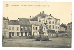 +++ CPA - GEMBLOUX - Place St Guibert Et Couvent Des Soeurs N-D- Imprimerie - Carte Animée - G.Hermans  // - Gembloux